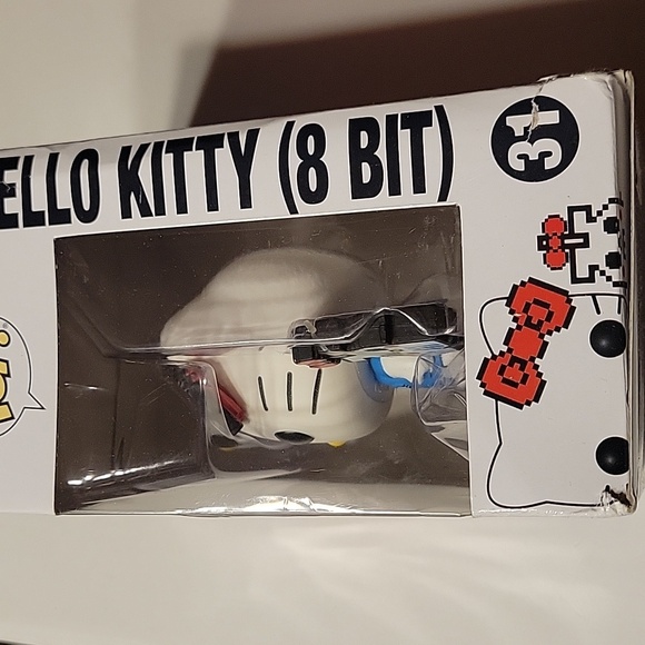 Funko Pop! Hello Kitty 45th Anniversary 8-Bit Figure with Red Bow - Picture 2 of 5